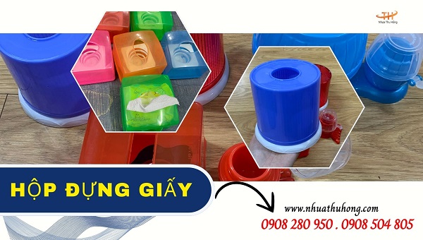 Hộp đựng khăn giấy giá rẻ chất lượng hàng sẵn kho 1 hop nhua dung khan giay