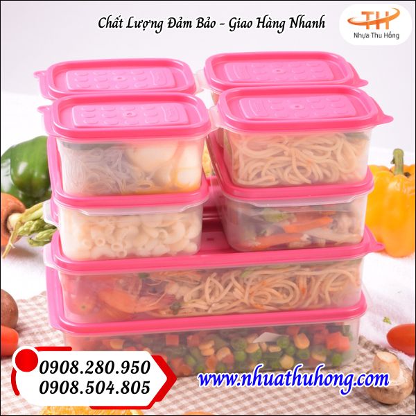 Sỉ hộp nhựa đựng thực phẩm giá rẻ an toàn tại HCM 4 hop nhua dung thuc pham an toan