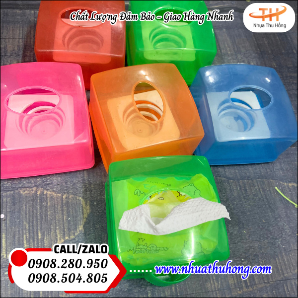 Hộp đựng khăn giấy giá rẻ chất lượng hàng sẵn kho 2 hop nhua vuong dung khan giay