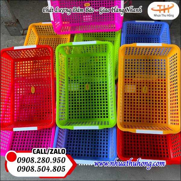 Rổ vuông (rổ hàn) mua ở đâu giá sỉ rẻ nhất 5 ro nhua vuong du mau du co