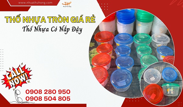 Thố nhựa tròn giá sỉ rẻ chất lượng cao - Hàng sẵn kho HCM 1 tho nhua tron