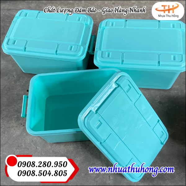 Điểm sỉ thùng nhựa có bánh xe giá rẻ đảm bảo chất lượng 3 thung nhua da nang