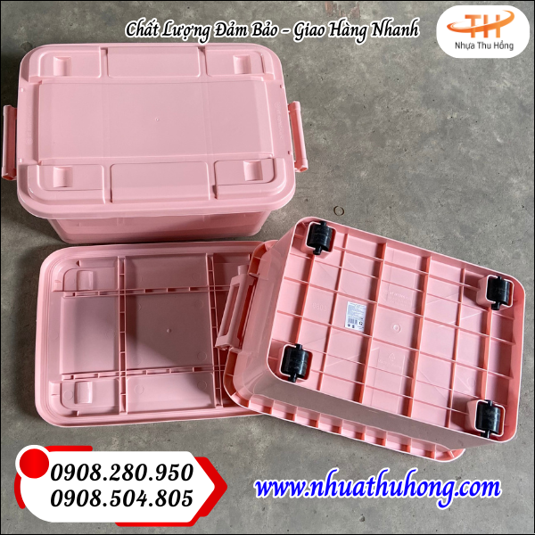 Điểm sỉ thùng nhựa có bánh xe giá rẻ đảm bảo chất lượng 2 thung nhua dung do co banh