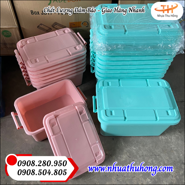 Điểm sỉ thùng nhựa có bánh xe giá rẻ đảm bảo chất lượng 5 thung nhua dung do da nang