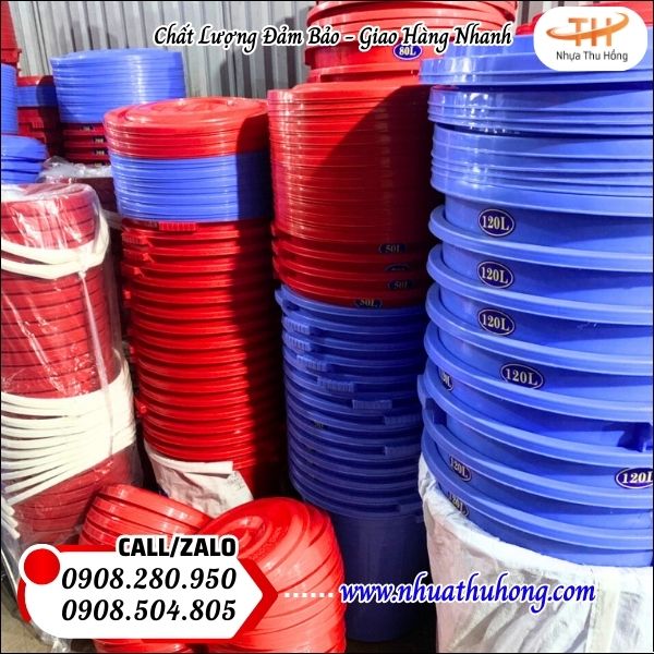 Thùng nhựa 35l bán sỉ rẻ giá tốt tận kho 6 thung nhua gia si re