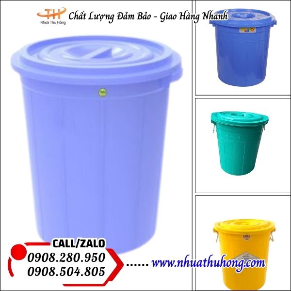 Thùng nhựa 35l bán sỉ rẻ giá tốt tận kho 4 thung nhua nhieu mau