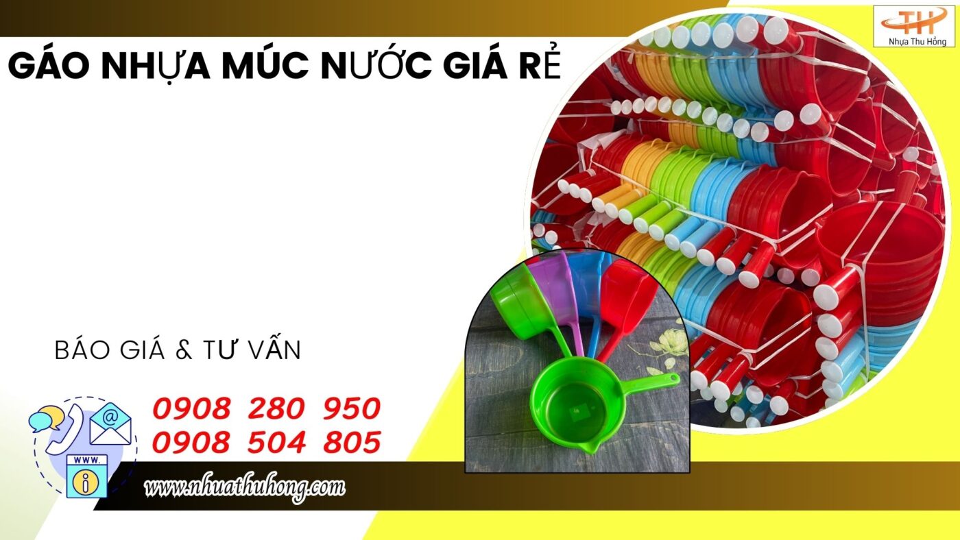 Cung cấp gáo nhựa múc nước sỉ rẻ uy tín đảm bảo chất lượng 1 gao nhua nha tam
