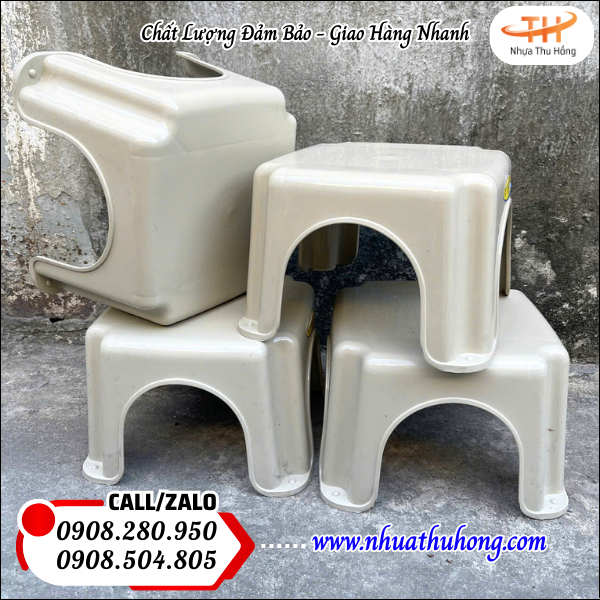 Bán sỉ lẻ ghế nhựa vuông lùn giá rẻ đủ màu bền đẹp 2 Ghế nhựa vuông thấp