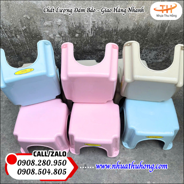 Bán sỉ lẻ ghế nhựa vuông lùn giá rẻ đủ màu bền đẹp 5 Ghế nhựa thấp giá tốt