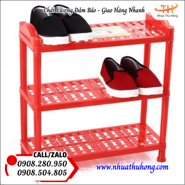 Kệ dép nhựa giá sỉ rẻ độ bền cao giao nhanh toàn quốc 3 ke dep nhua 3 tang