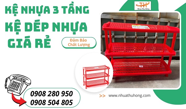 Kệ dép nhựa giá sỉ rẻ độ bền cao giao nhanh toàn quốc 1 ke dep nhua thu hong