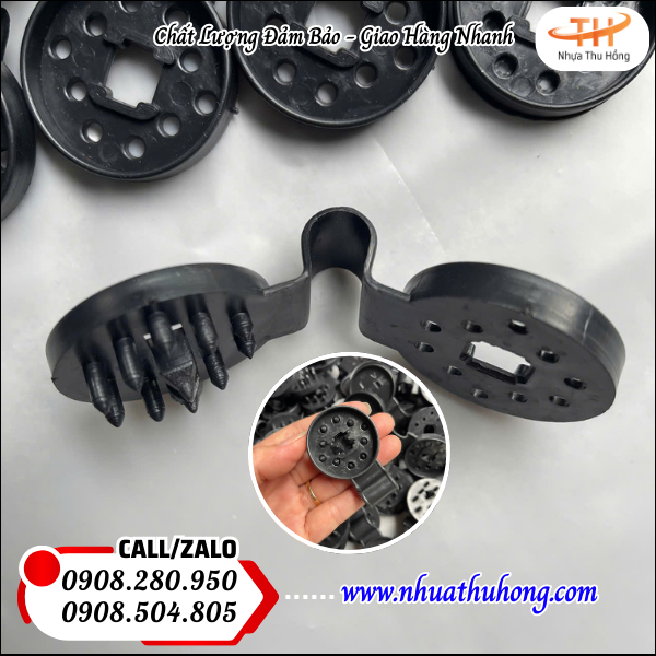 Kẹp lưới che nắng giá rẻ tận xưởng, bền chắc, dễ sử dụng 2 Kẹp lưới nhựa tròn