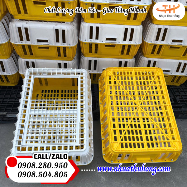 Bán lồng nhựa bắt (đựng) gà, vịt giá sỉ rẻ chất lượng cao 3 long nhua bat ga