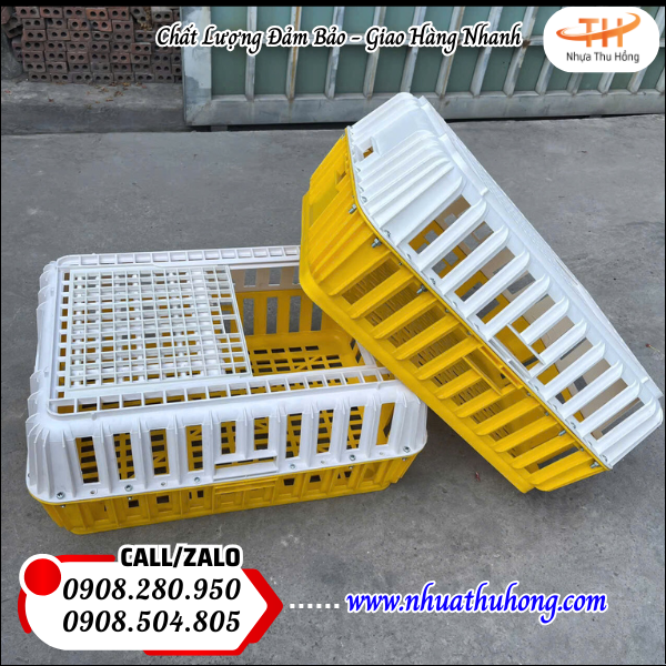 Bán lồng nhựa bắt (đựng) gà, vịt giá sỉ rẻ chất lượng cao 2 long nhua gia goc