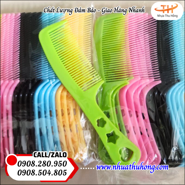 Lược nhựa chải tóc giá sỉ rẻ đa dạng mẫu mã, chất lượng cao 5 luoc chai toc nhieu mau