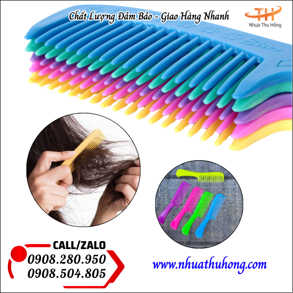 Lược nhựa chải tóc giá sỉ rẻ đa dạng mẫu mã, chất lượng cao 4 Lược nhựa gỡ rối tóc