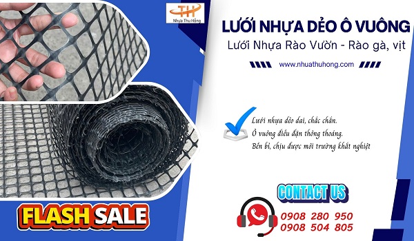 Chuyên cung cấp bỏ sỉ lưới rào nhựa dẻo giá rẻ tận xưởng 1 Lưới nhựa dẻo chống tia UV