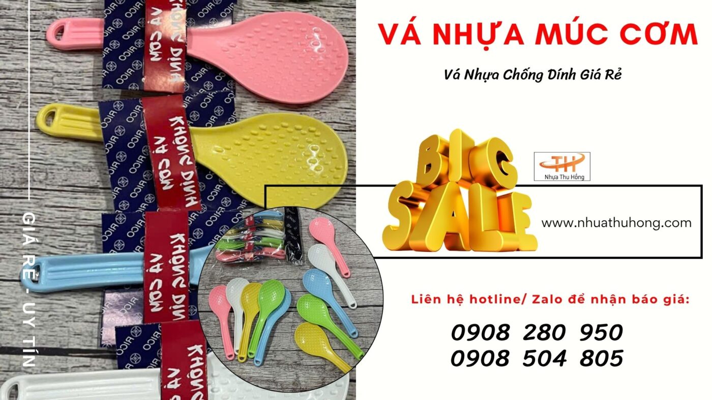 Vá nhựa múc cơm giá rẻ đẹp bền giao hàng toàn quốc 1 Cam on ban da xem video nay 1