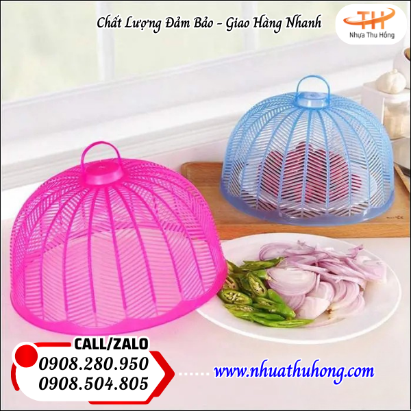 Lồng bàn nhựa giá sỉ rẻ đa dạng màu sắc bền đẹp tiện lợi 3 long ban nhua