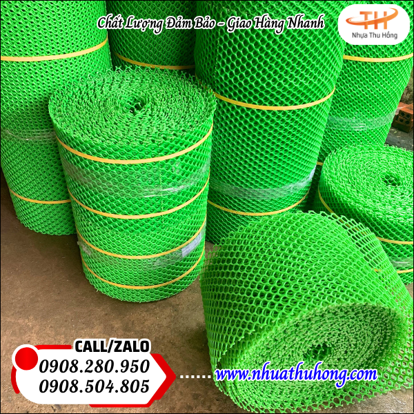 Lưới nhựa mắt cáo xanh bền đẹp giá rẻ tận xưởng, đủ khổ lưới 4 luoi nhua mat cao xanh 2
