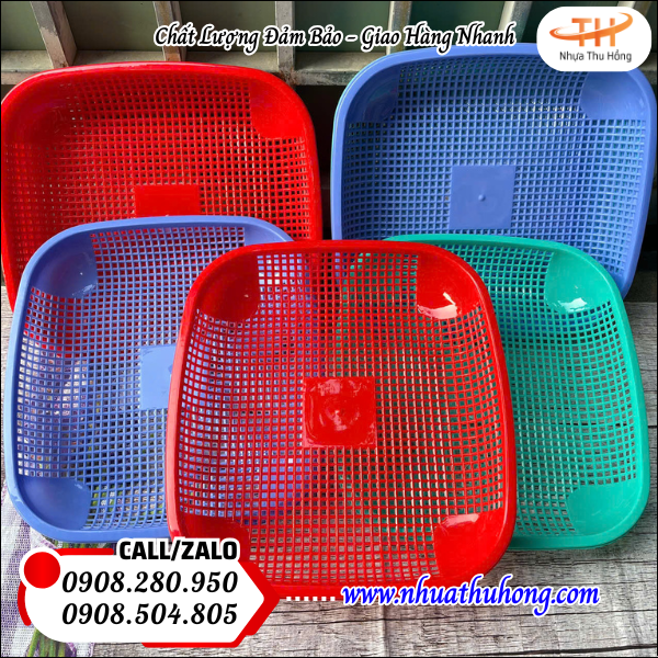 xưởng sản xuất rổ nhựa vuông tại HCM