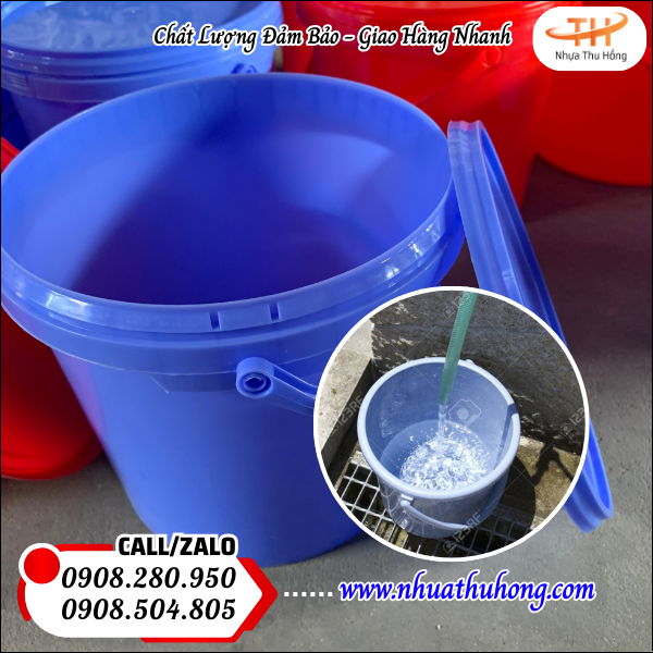 xô nhựa dùng trong ngành thực phẩm – hóa mỹ phẩm
