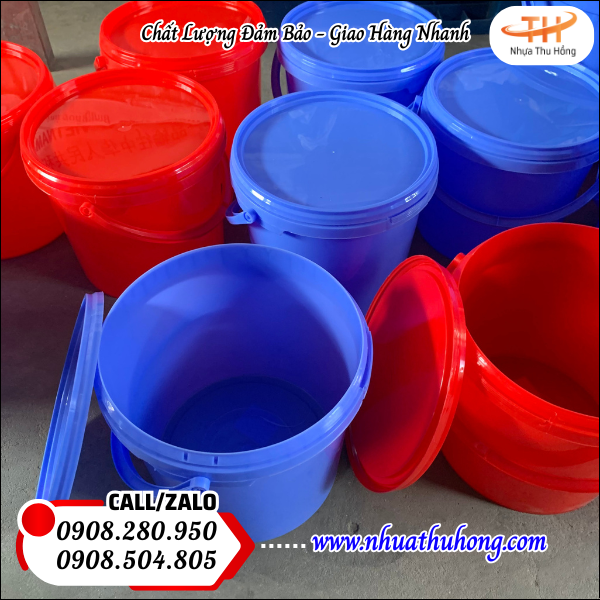 bán xô nhựa 5l có nắp số lượng lớn