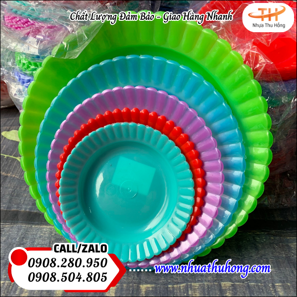 dĩa nhựa Thu Hồng