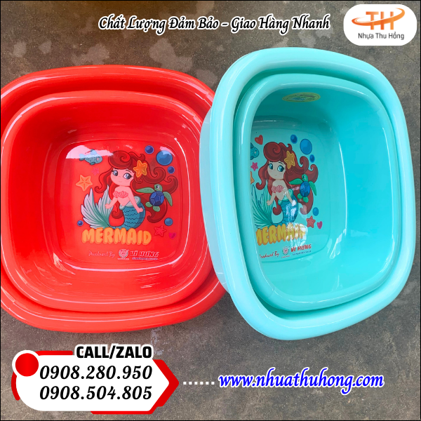 thau nhựa vuông đựng thực phẩm