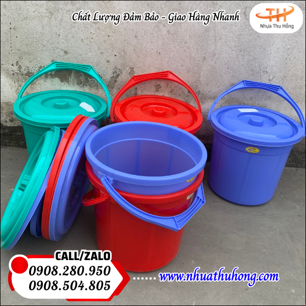 Xô nhựa 10 lít giá rẻ nhựa dẻo an toàn giao sỉ toàn quốc 5 nơi bán xô nhựa 10L giá sỉ