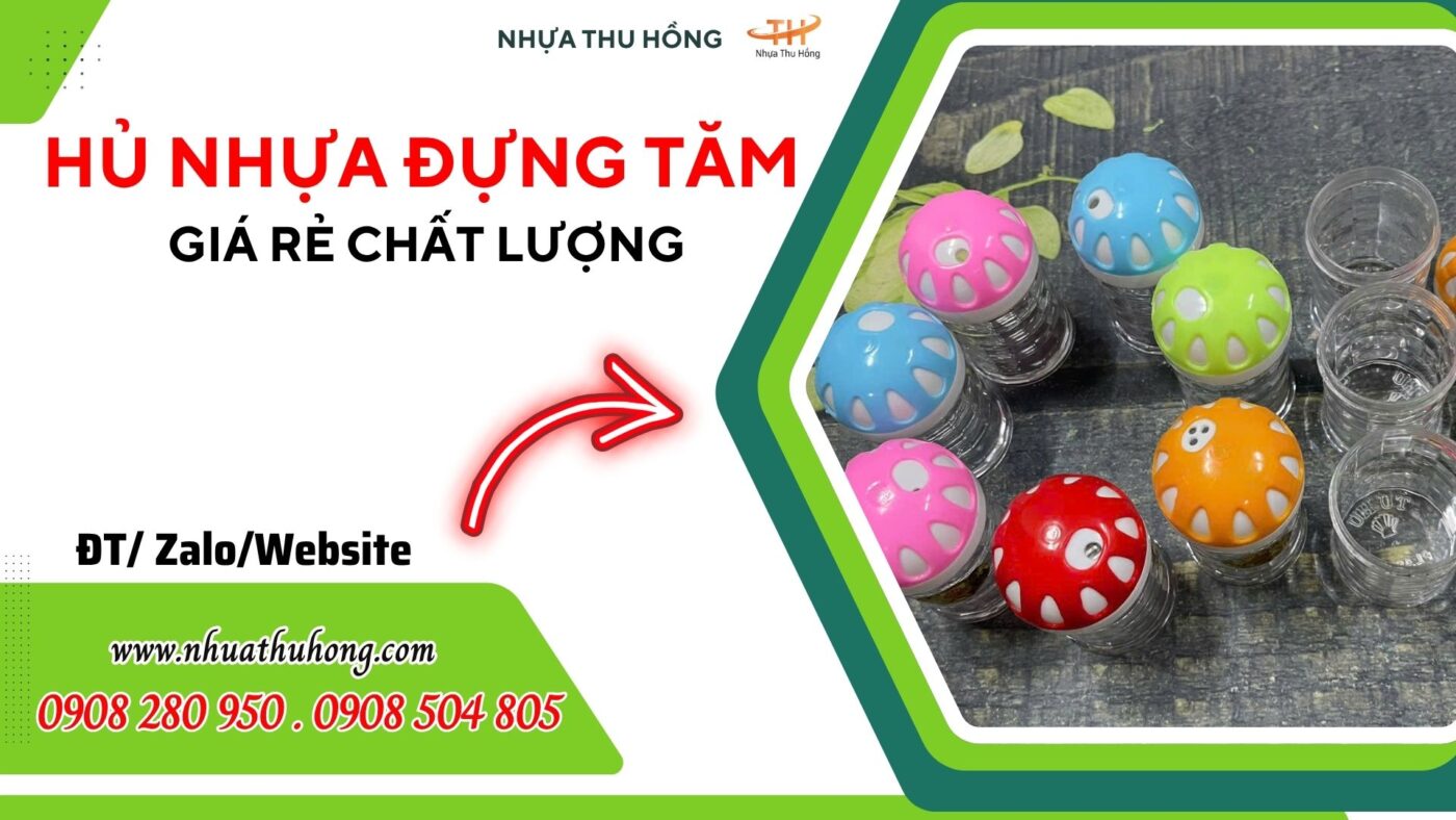 Chuyên sỉ hũ nhựa đựng tăm đẹp giá tốt nhất tại TP.HCM 1 hu dung tam