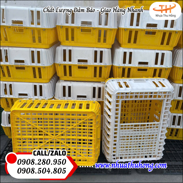 Lồng nhựa nuôi & bắt gà, vịt giá sỉ hàng bền đẹp cho nhà nông 2 Lồng nuôi gia cầm giá rẻ