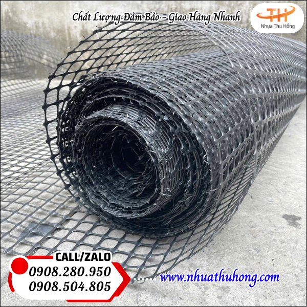 Chuyên sỉ lưới rào ô vuông nhựa đen giá tốt hàng dày, dẻo, bền 2 lưới rào nhựa đen giá rẻ