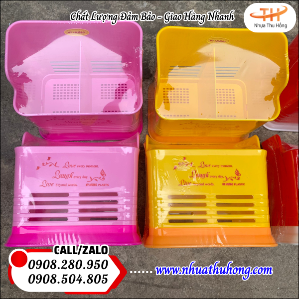 Ống đũa nhựa chữ nhật bỏ sỉ hàng bền đẹp giá rẻ tại TP.HCM 2 ống đựng đũa nhựa tiện dụng