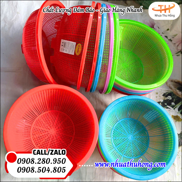 Rổ nhựa có chân siêu tiện lợi mua số lượng lớn giá càng rẻ 2 rổ nhựa dẻo bền