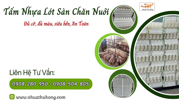 Sàn nhựa chăn nuôi 50x100cm giá sỉ rẻ bền chắc thoáng khí 1 sàn nhựa chăn nuôi trắng