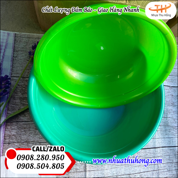Thau nhựa tròn nhiều màu giá rẻ mua càng nhiều giá càng tốt 3 thau nhựa dùng trong gia đình