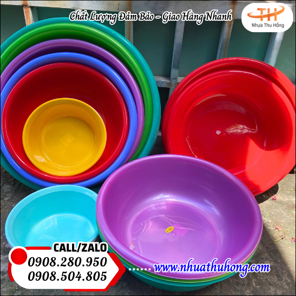 Thau nhựa tròn nhiều màu giá rẻ mua càng nhiều giá càng tốt 5 thau nhựa giá rẻ hàng luôn có sẵn