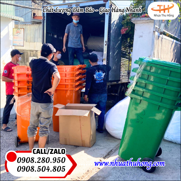 Nhựa Thu Hồng – Nơi cung cấp sỉ thùng rác nhựa giá rẻ giao hàng tận nơi 2 Thùng Rác Nhựa Có Nắp Kín – Bền Chắc, An Toàn, Dễ Sử Dụng