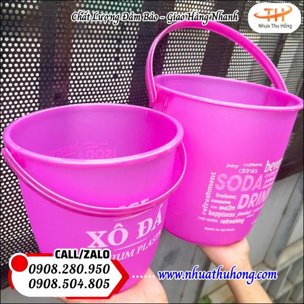 xô nhựa dẻo bền, đựng đá không nứt
