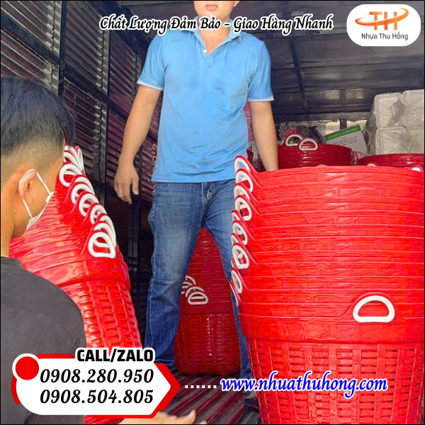 Cần xé nhựa sỉ giá rẻ – Thu Hồng giao nhanh, chất lượng uy tín 4 Rổ nhựa hở