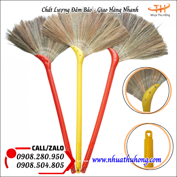 chổi bó dày quét bụi mịn