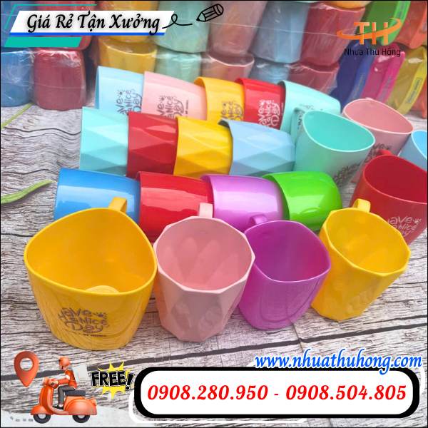 Ca nhựa uống nước giá rẻ dày dặn, bền, dùng lâu, nhiều mẫu 5 ca nhựa bền đẹp giá rẻ tận xưởng