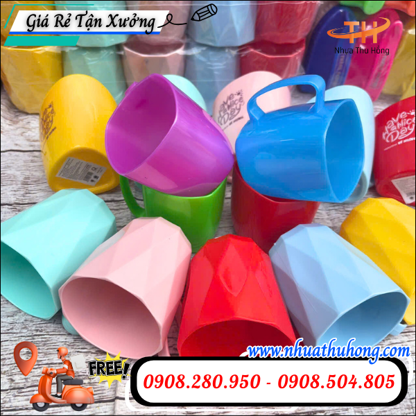 Ca nhựa uống nước giá rẻ dày dặn, bền, dùng lâu, nhiều mẫu 2 ca nhựa uống nước dày bền