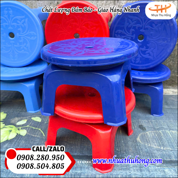 Ghế nhựa lùn sỉ rẻ nhiều màu bền đẹp, dễ bán, giá tận xưởng 5 ghế nhựa giá sỉ tận xưởng