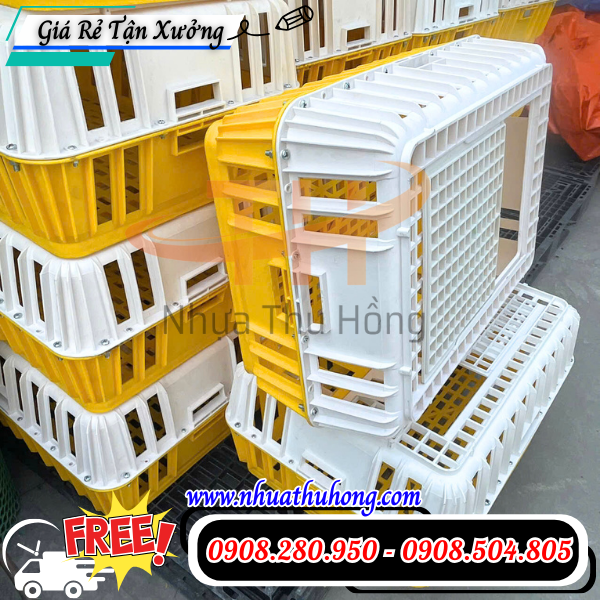 lồng nhựa vận chuyển gà, vịt