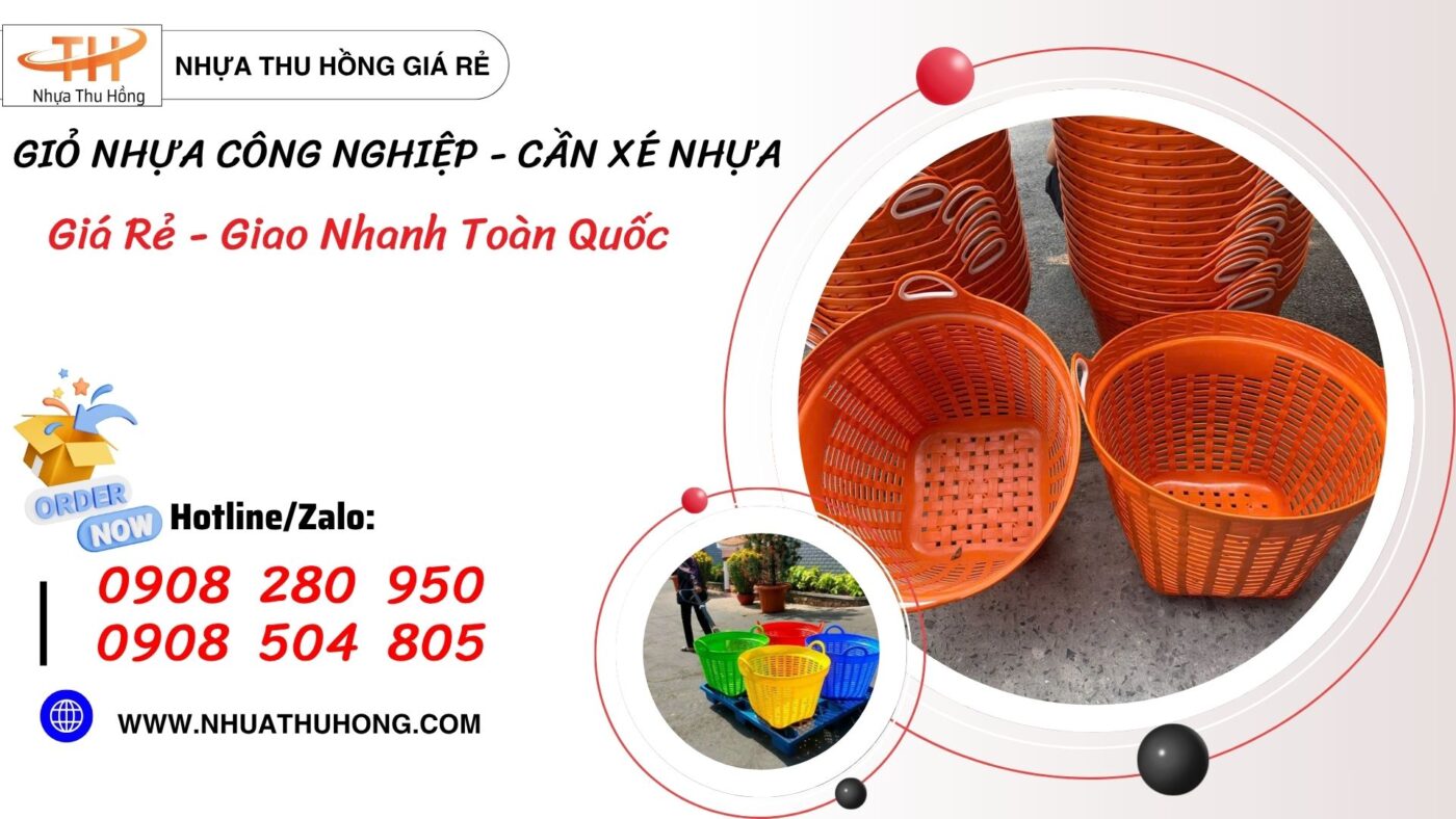 Chuyên sỉ giỏ nhựa đựng rau củ giá rẻ dẻo dai nhiều kích thước 1 gio nhua cong nghiep