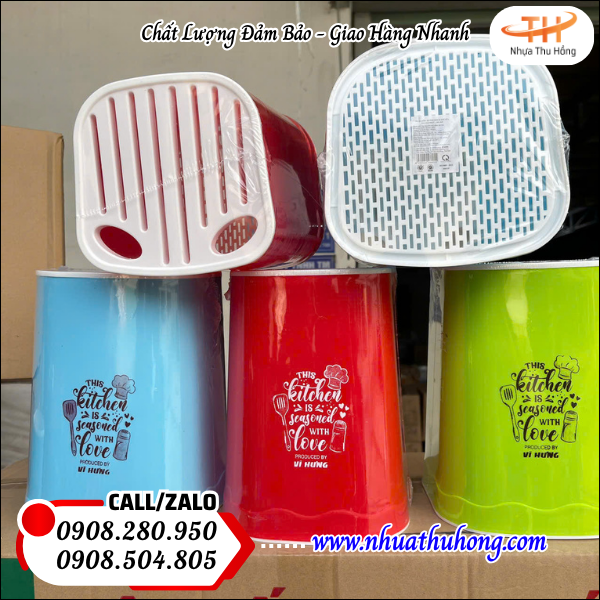 Nhập sỉ ống dao nhựa giá rẻ hàng đẹp, chất dày, lời cao 5 Ống cắm dao chống mốc giá rẻ.