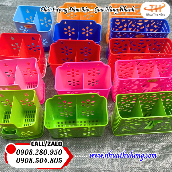 Ống đũa nhựa 2 ngăn giá sỉ rẻ tiện dụng, dễ vệ sinh tại HCM 5 Ống đũa nhựa bền đẹp giá rẻ tận xưởng