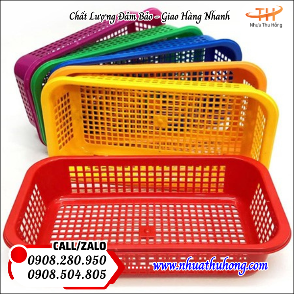 rổ nhựa vuông gia dụng